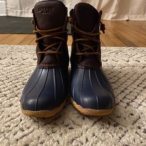 Sperry Duck Boots - Blue/Brown
